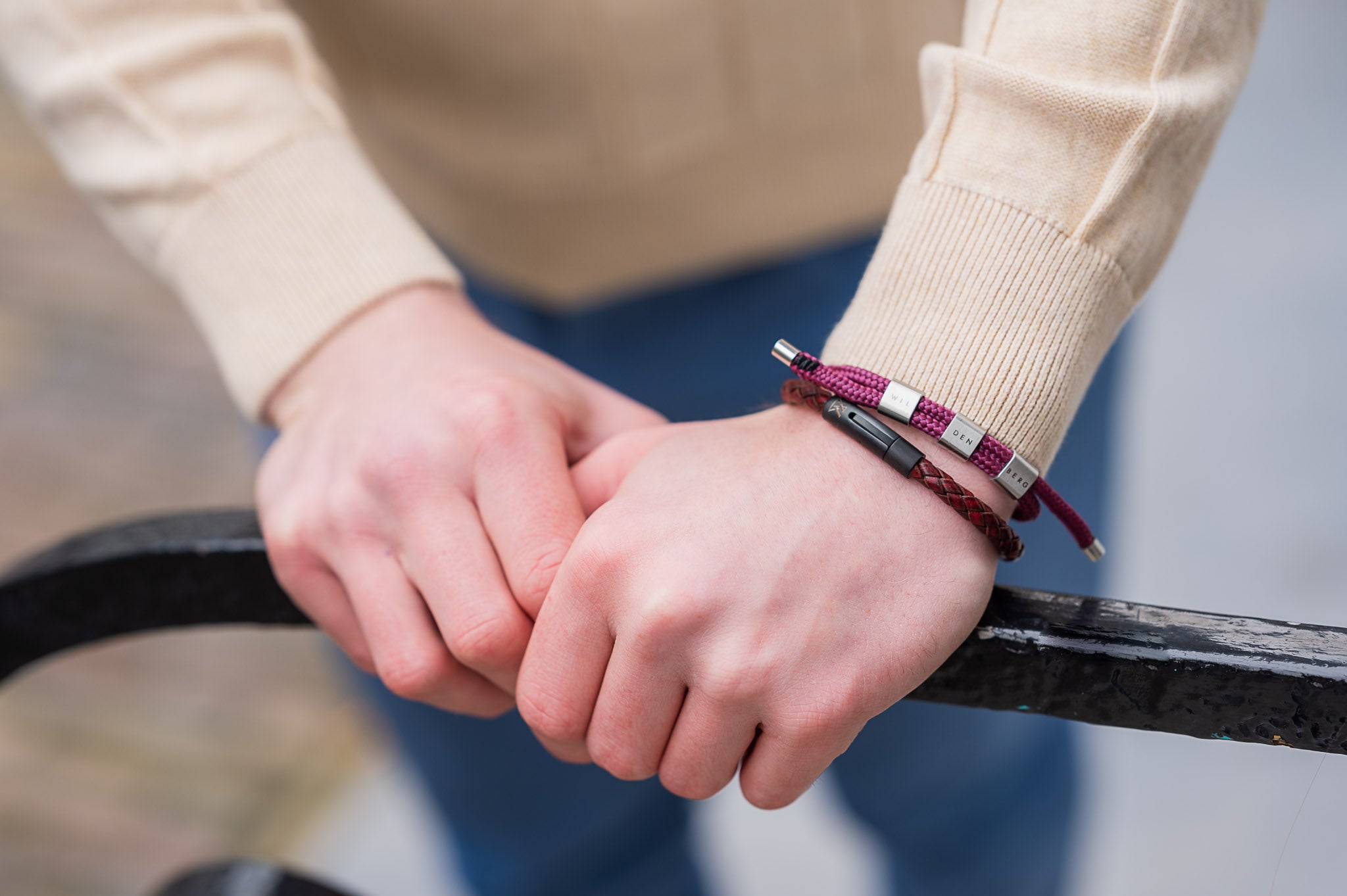 Materiaal van touw armbanden