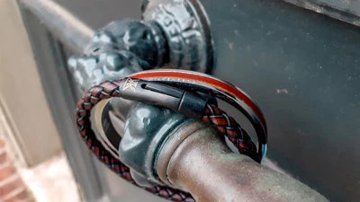 Het vaderdagcadeau; de leren armband