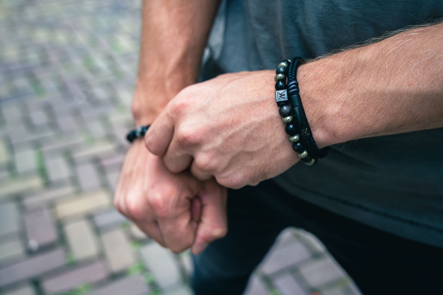 Armband heren zwart
