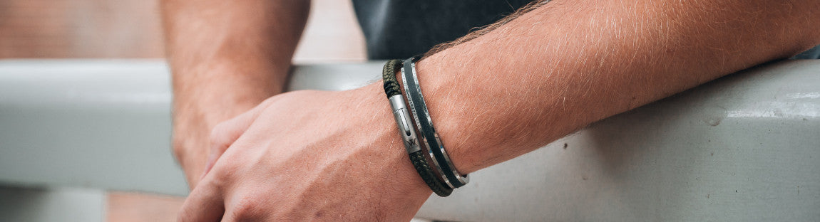 Kralen armband heren rood