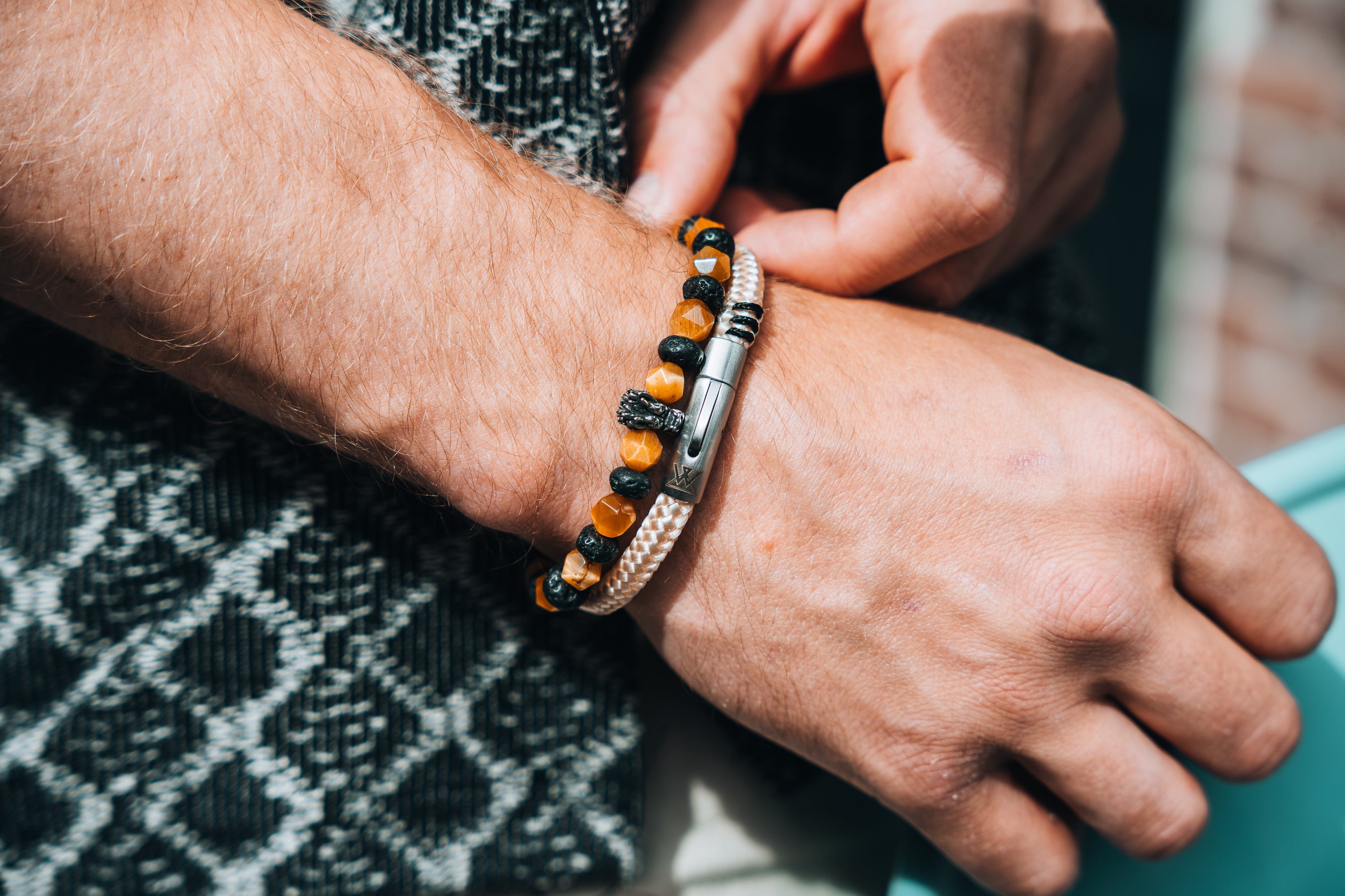 Touw armband 6mm - Ruyter collectie | Editie zwart