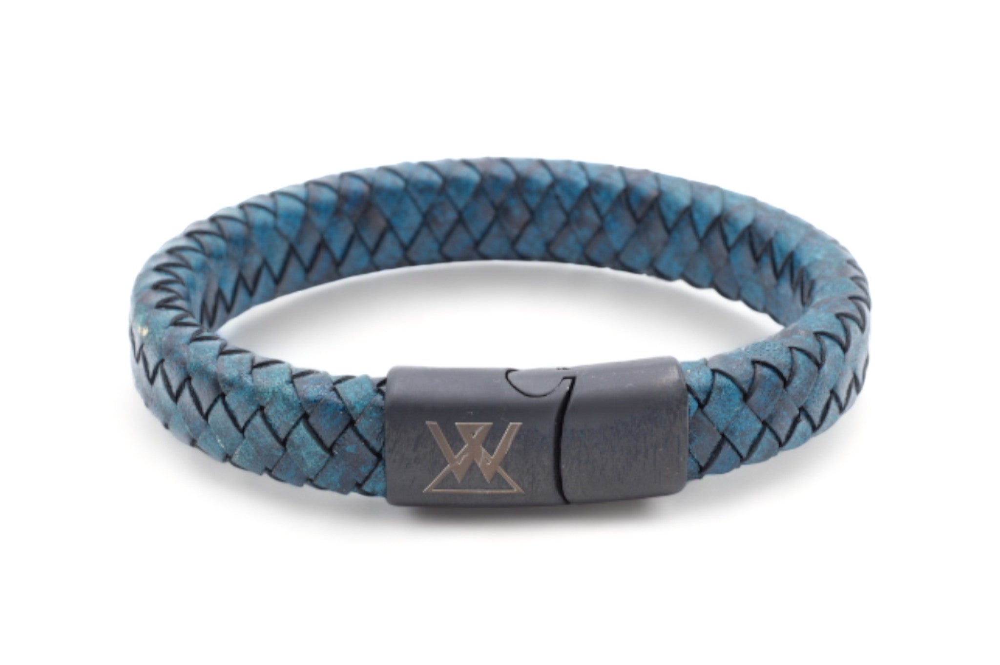 leren armband heren blauw