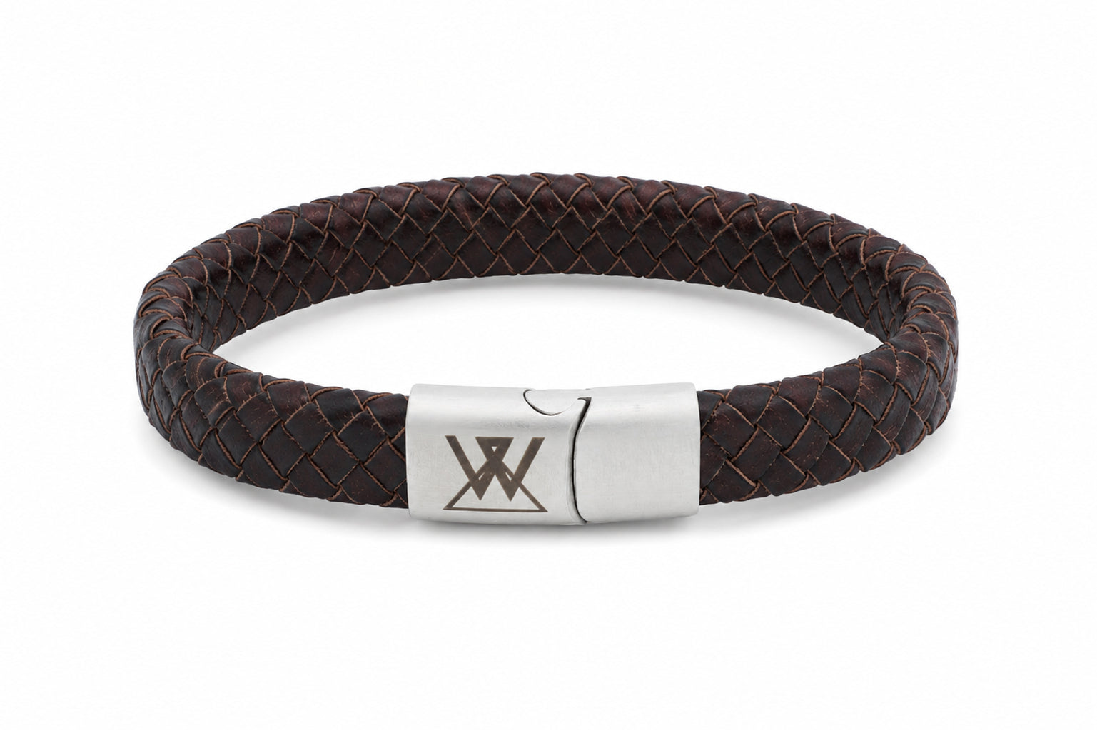 leren armband heren roodbruin