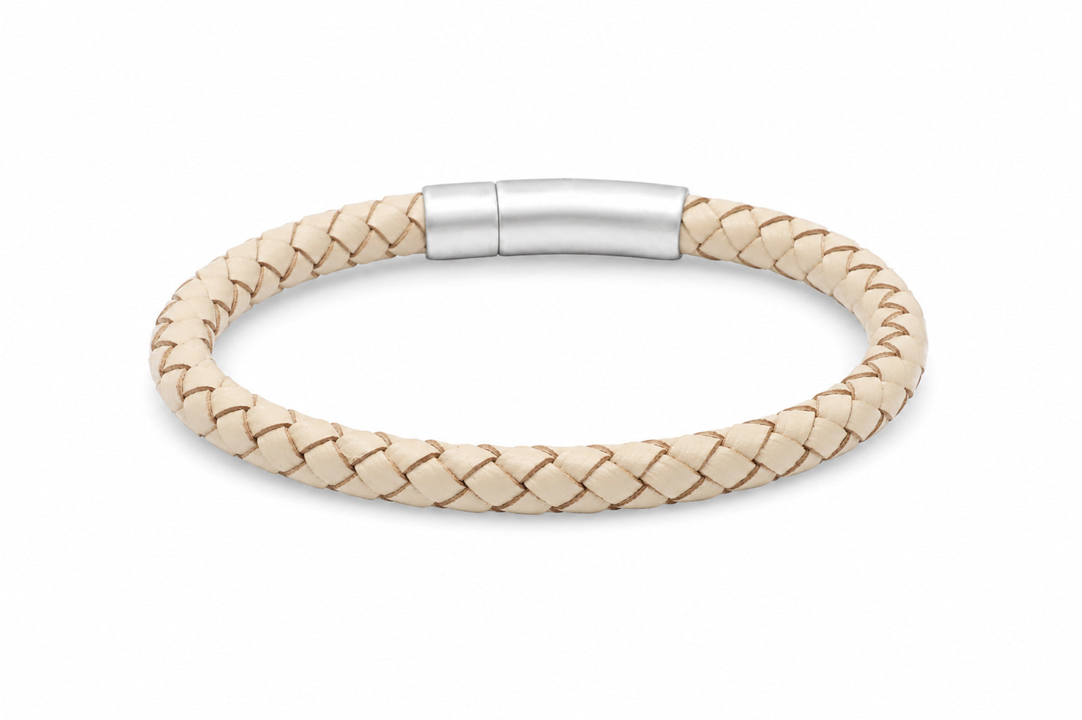 leren armband heren beige
