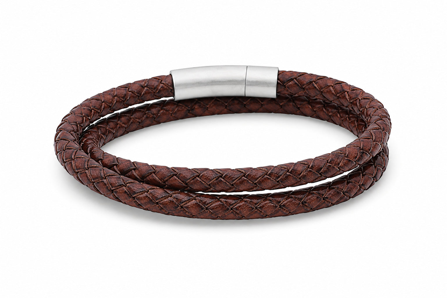 leren armband heren roodbruin