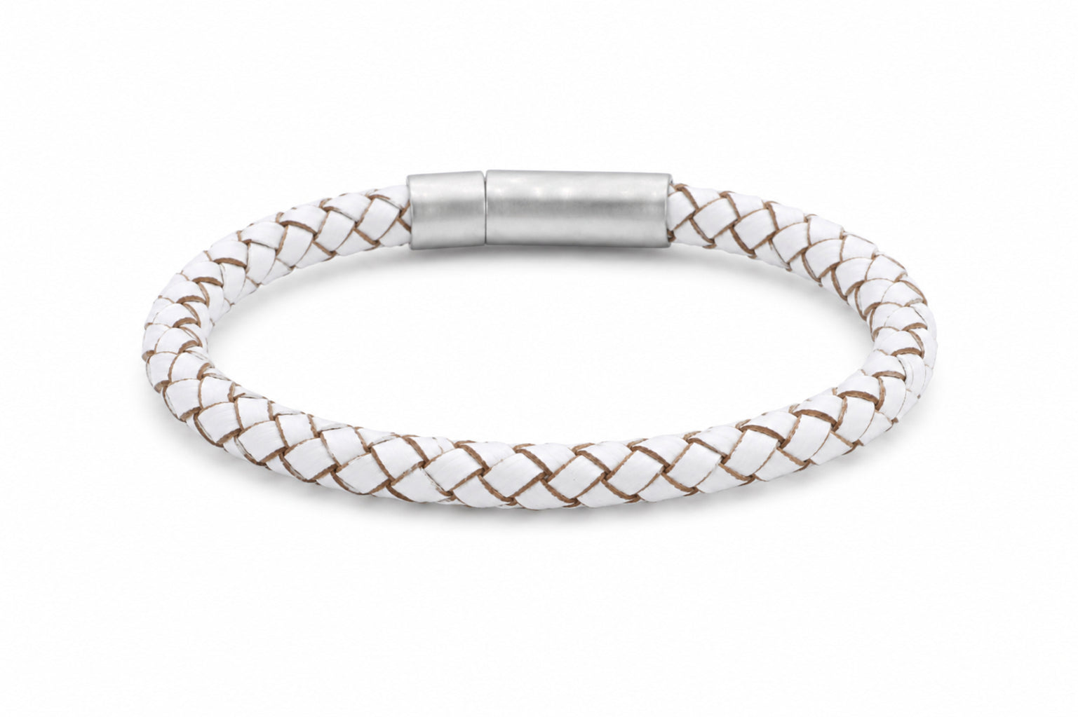 leren armband heren wit