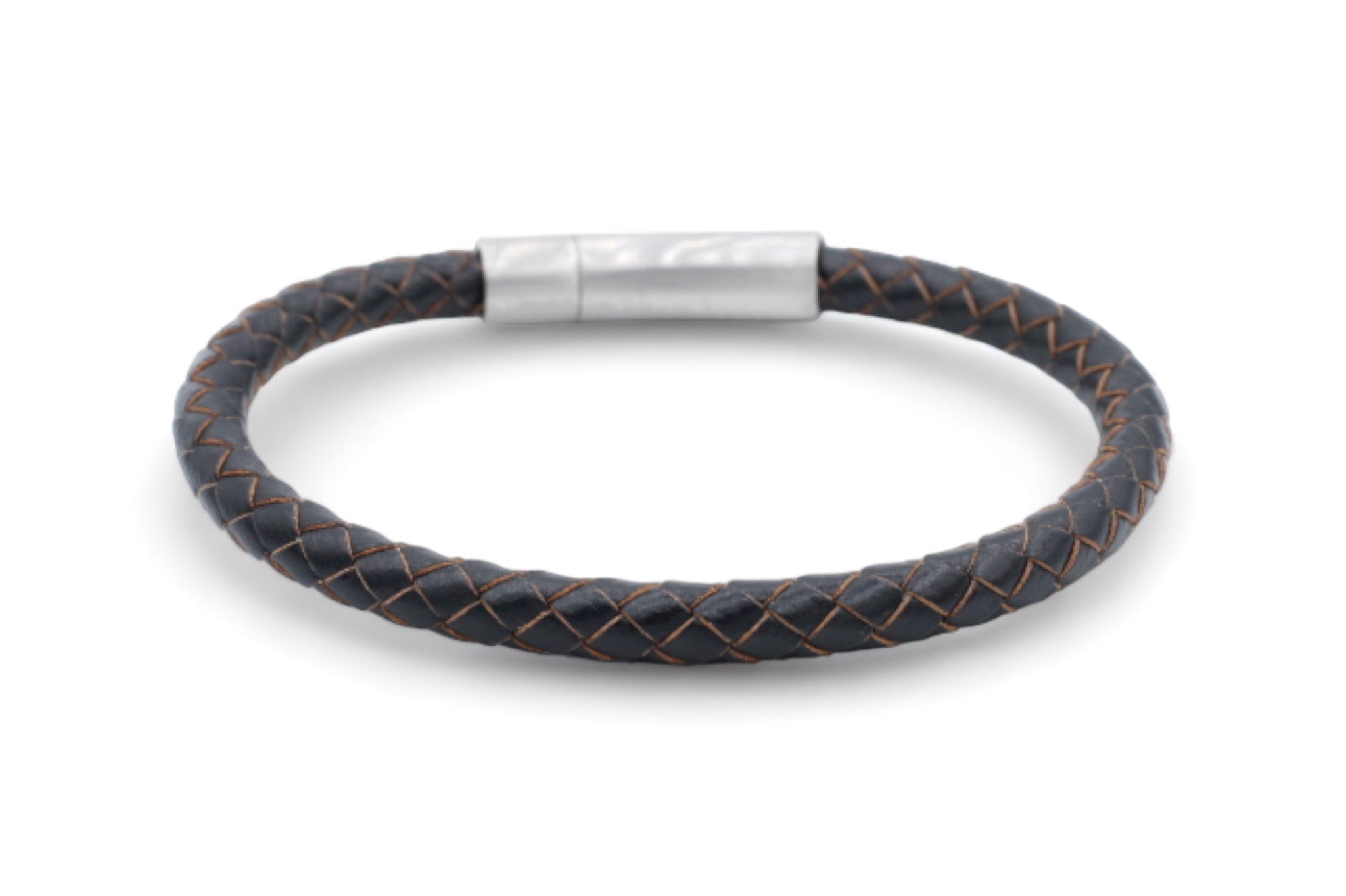 leren heren armband zwart