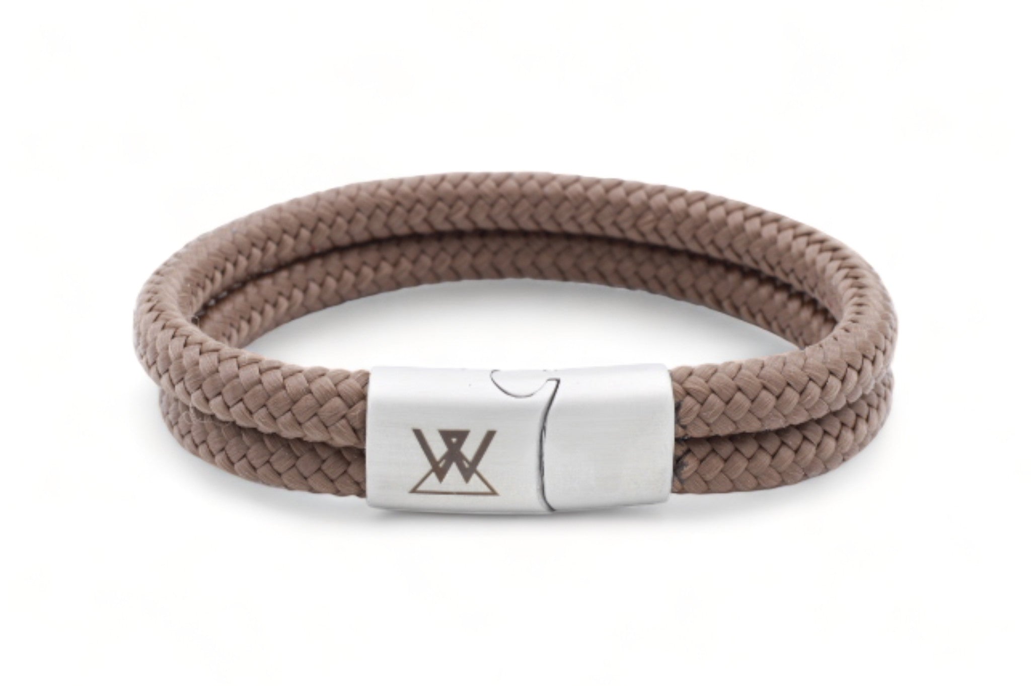 Touw armband 12mm - Caesar | Bruin