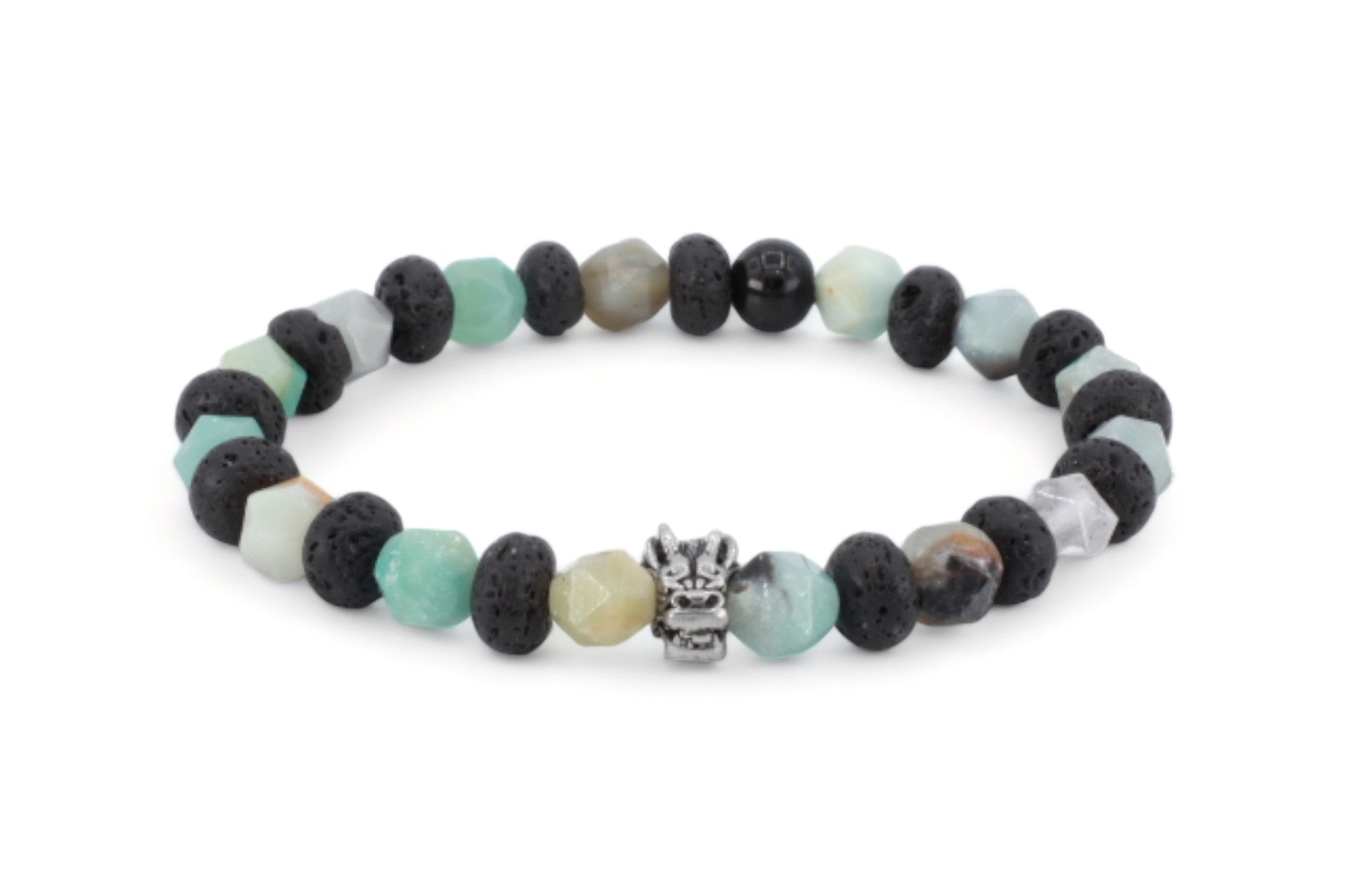 kralen armband heren lichtblauw