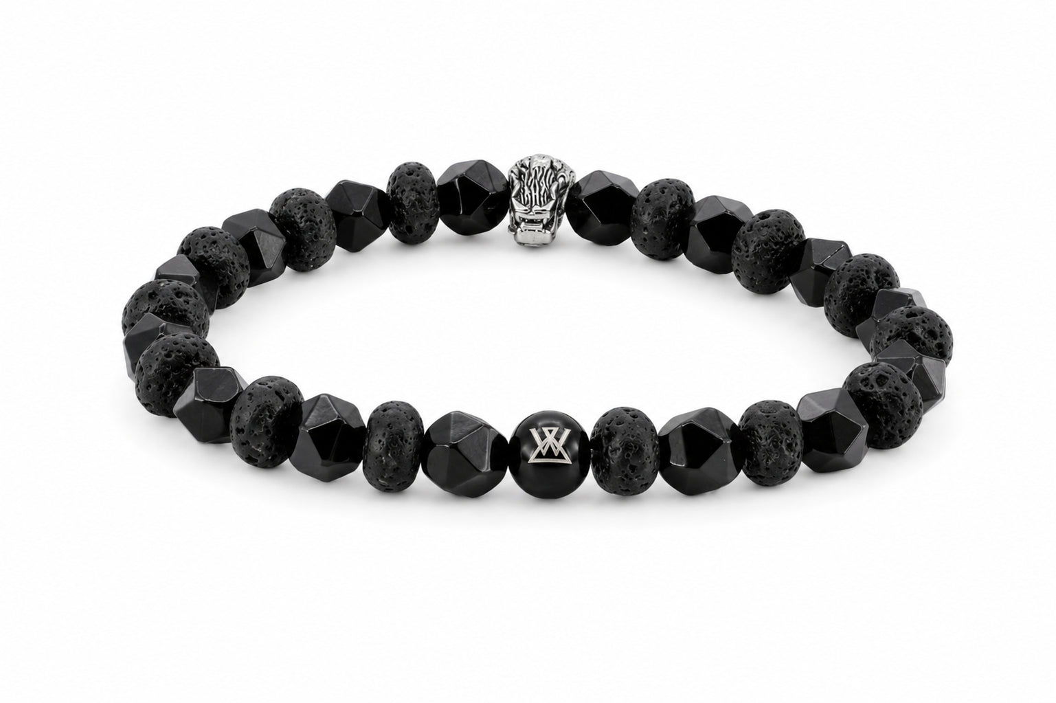 kralen armband heren zwart