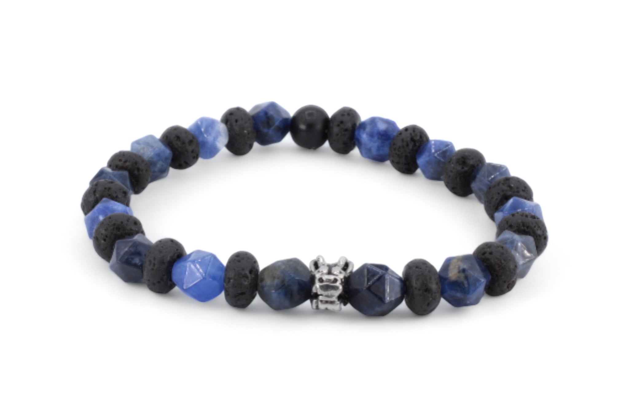 kralen armband heren blauw