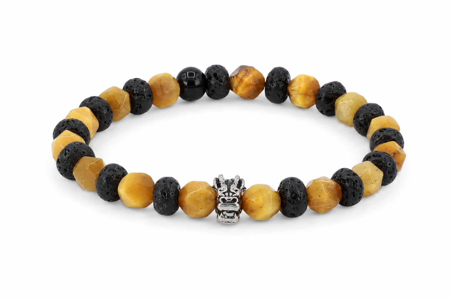 kralen armband heren geel