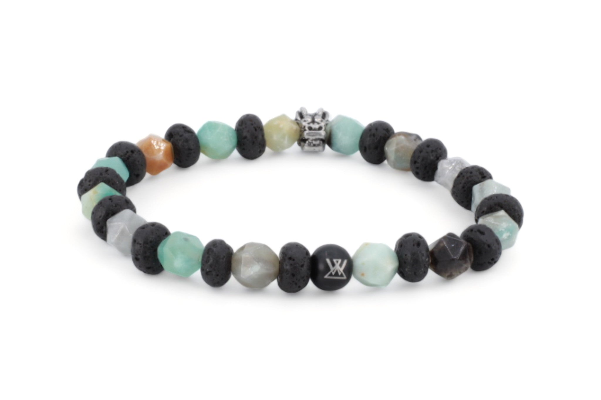 kralen armband heren lichtblauw