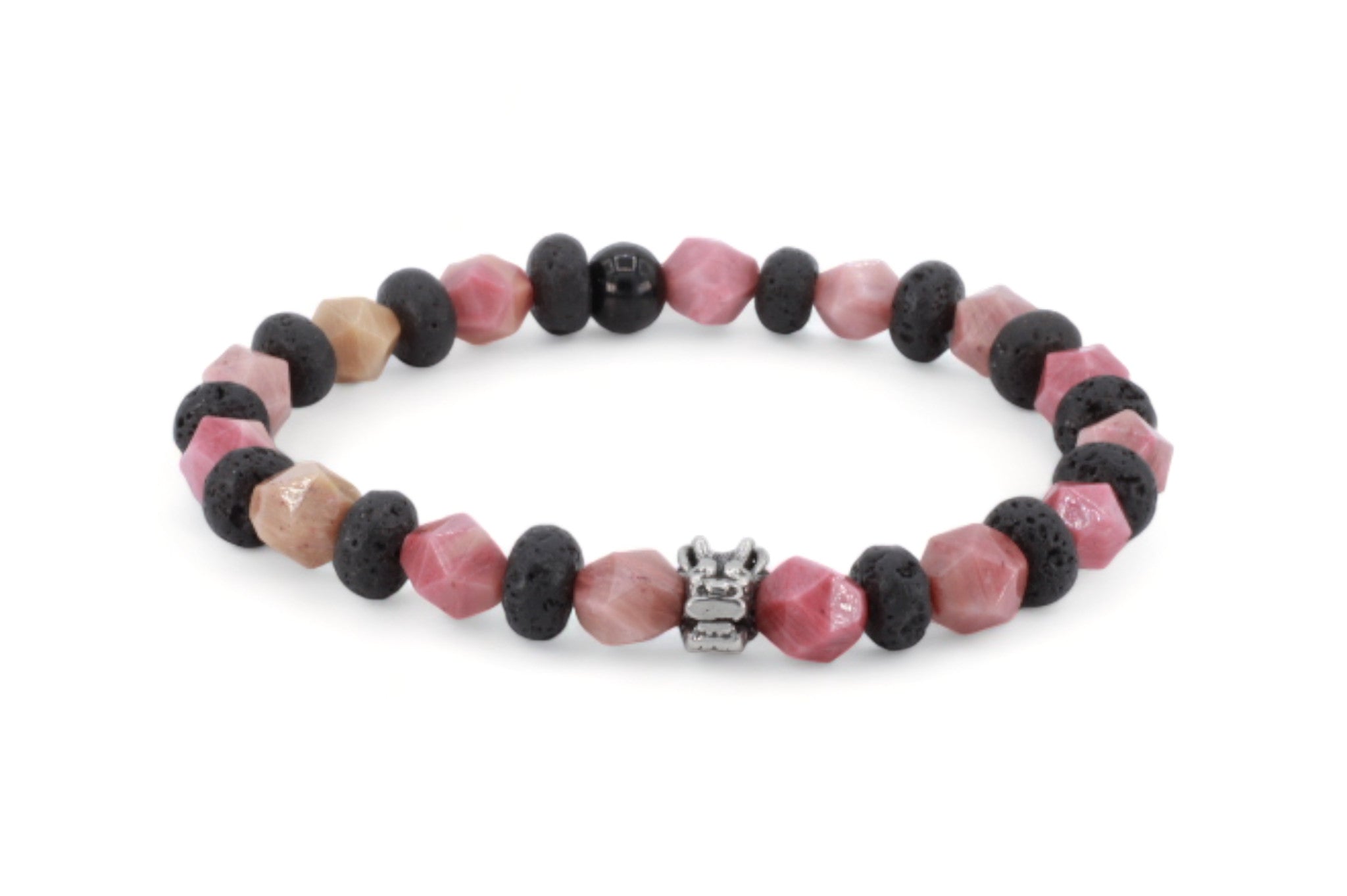 kralen armband heren roze