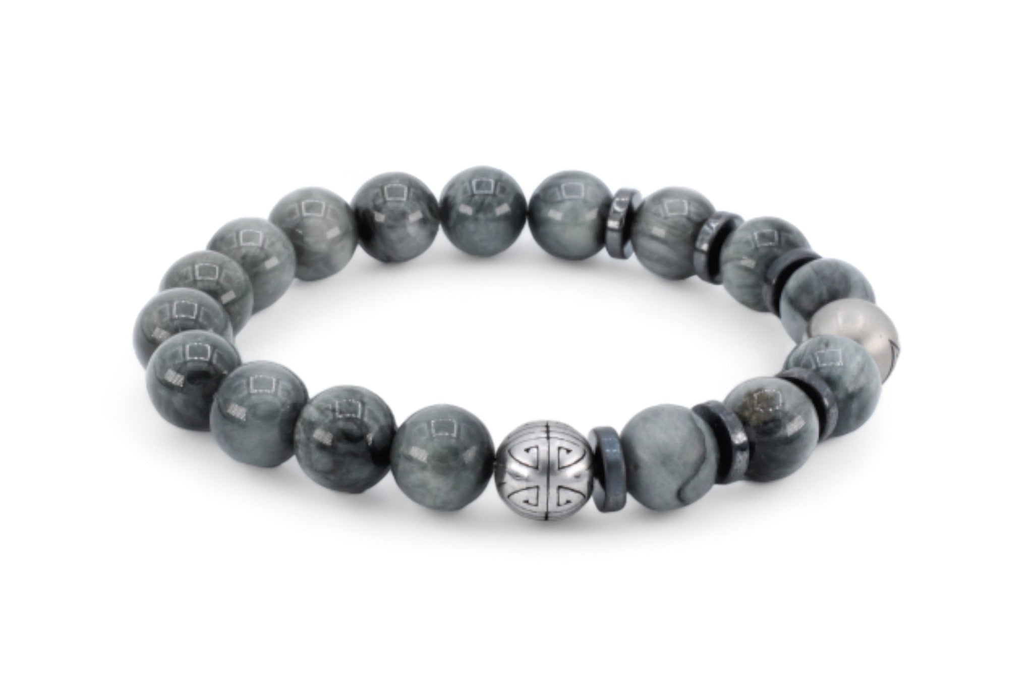 kralen armband heren zwart
