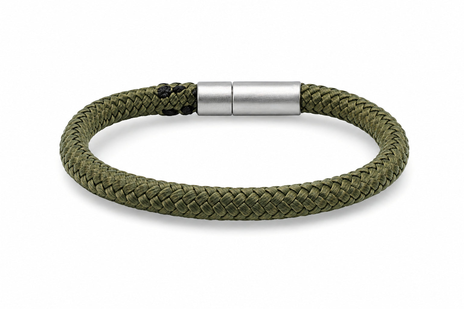 legergroen touw armband heren
