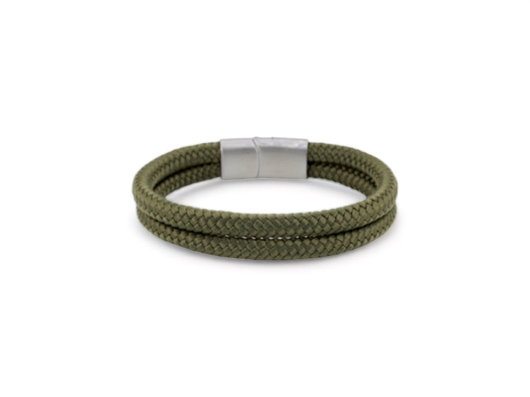 legergroene touw armbandheren