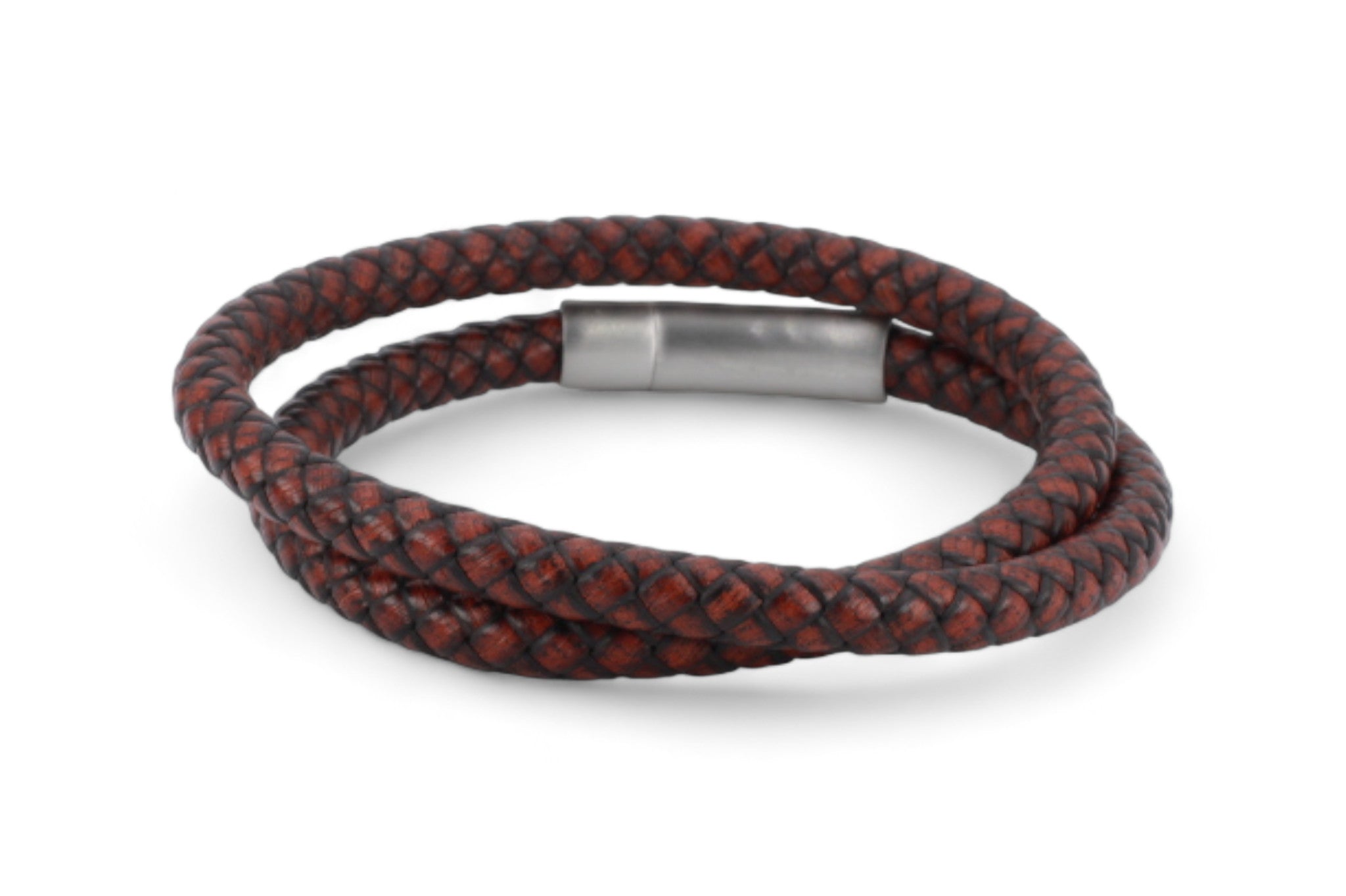 Leren armband 12mm - Civilis | Donkerbruin