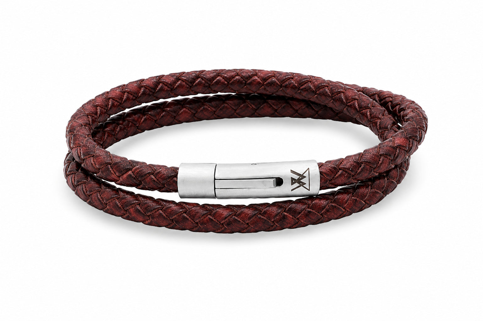 leren armband heren roodbruin