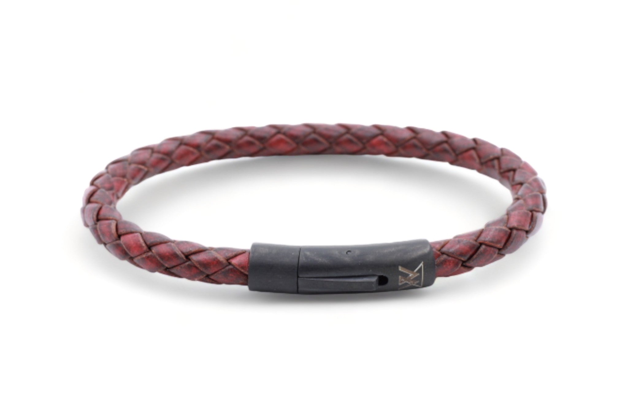 leren armband heren roodbruin