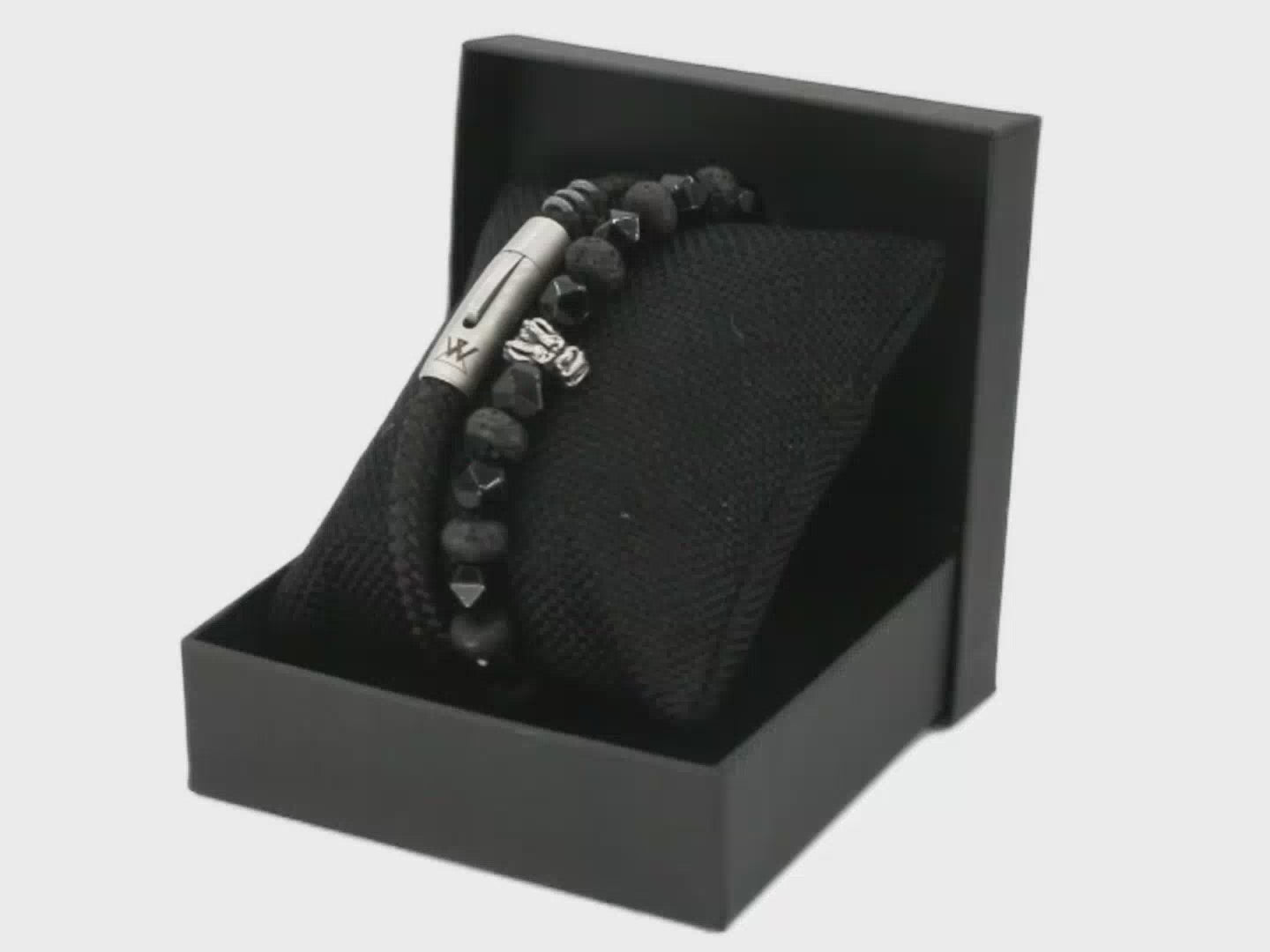 Touw armband 6mm - Ruyter | Zwart