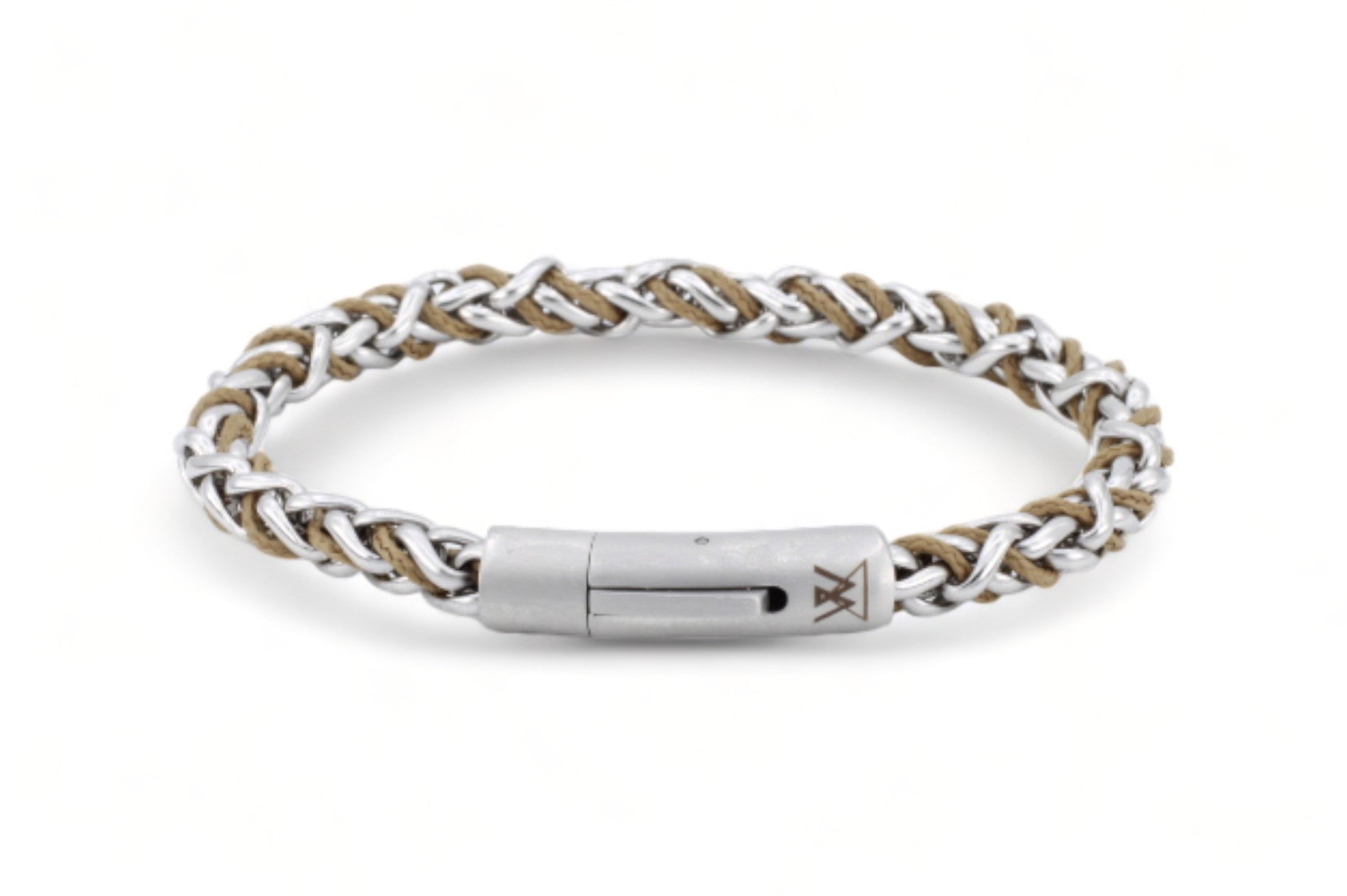 stalen armband heren beige