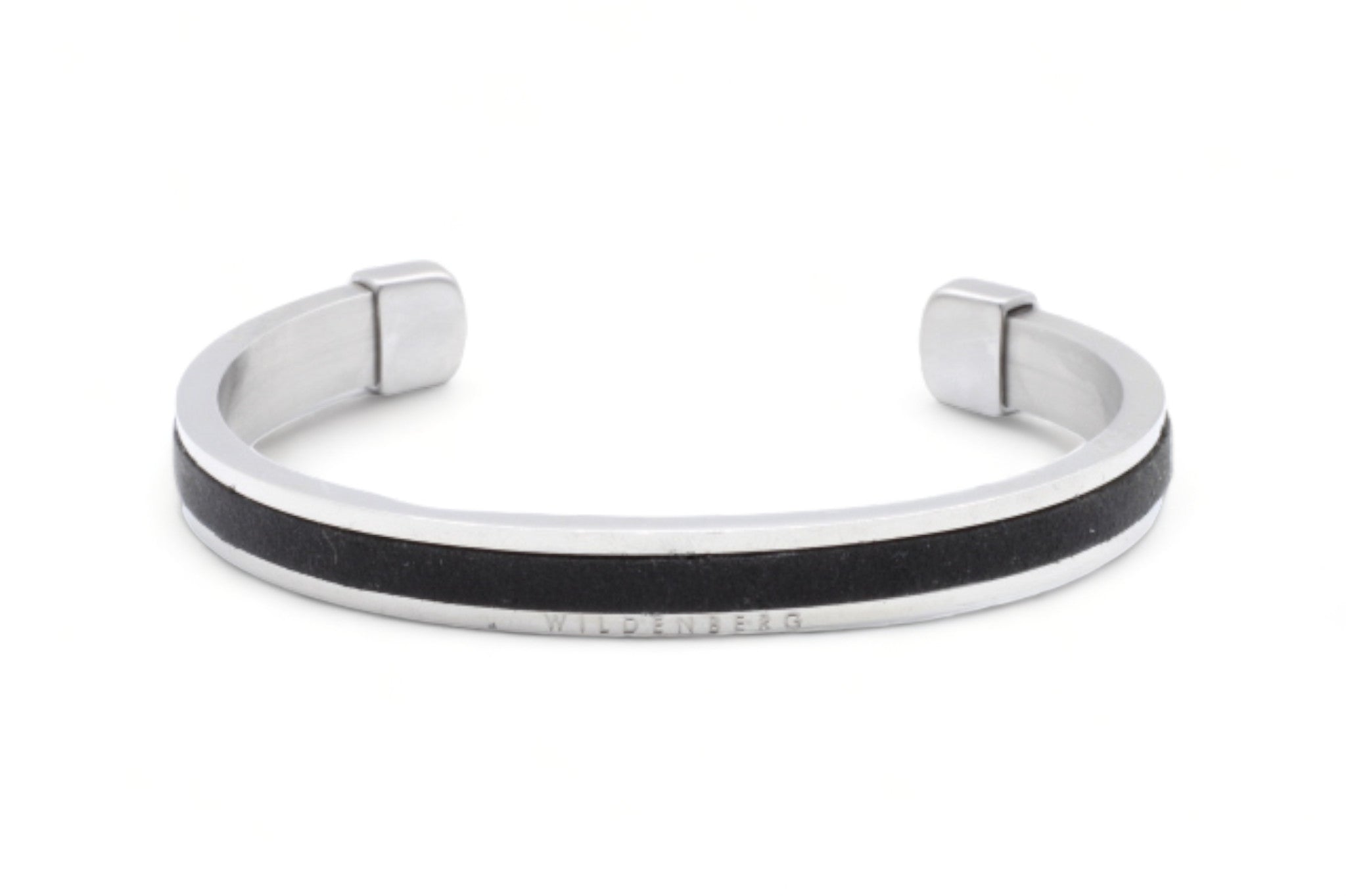 zwart stalen mannen armband