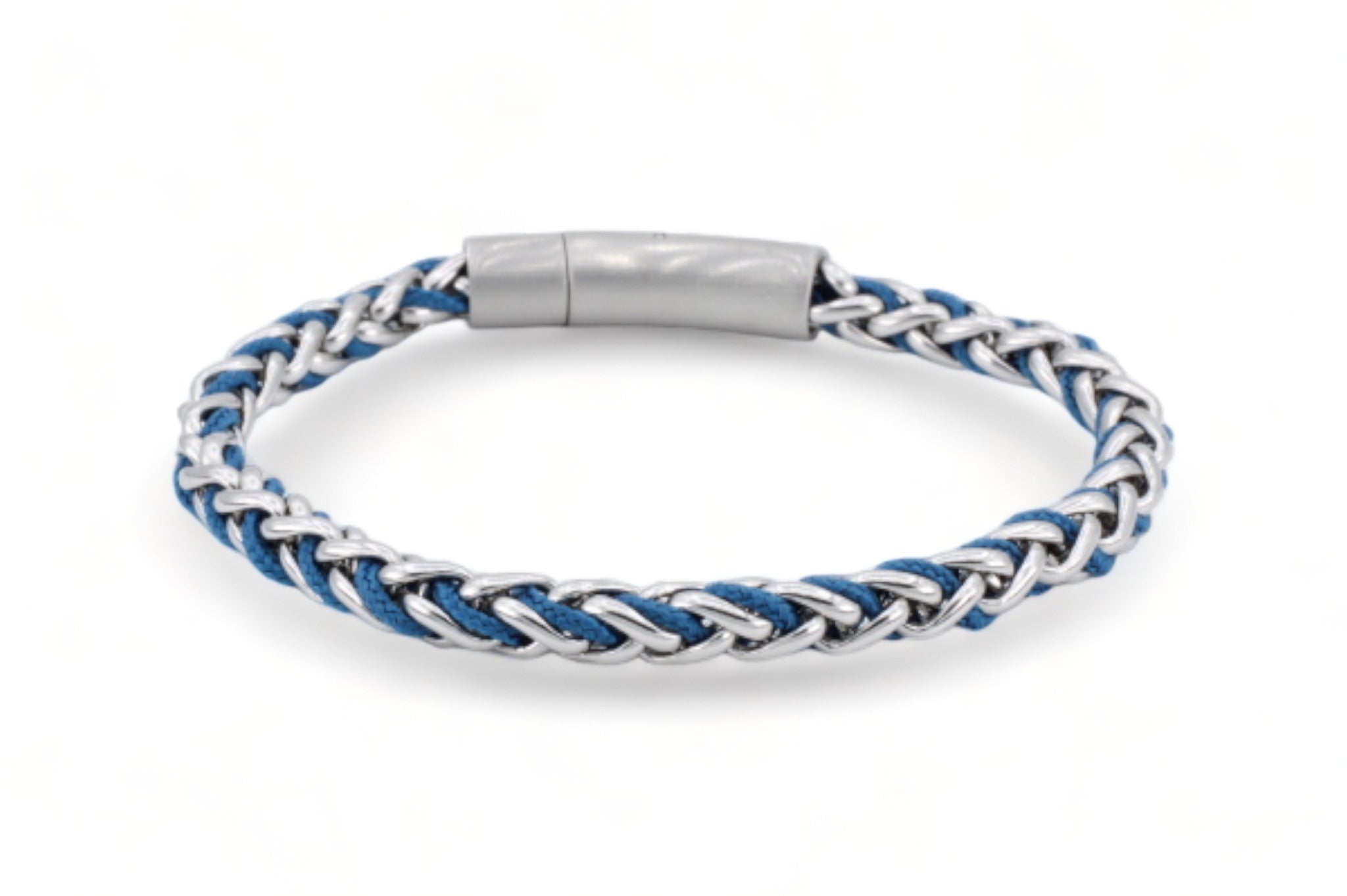 stalen armband heren blauw