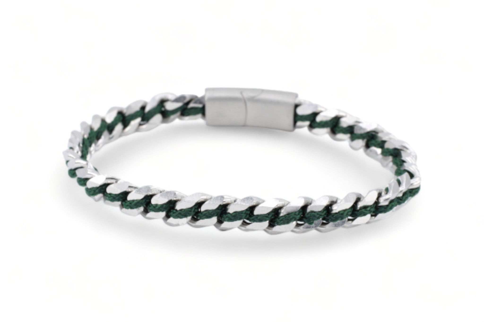 stalen armband heren donkergroen