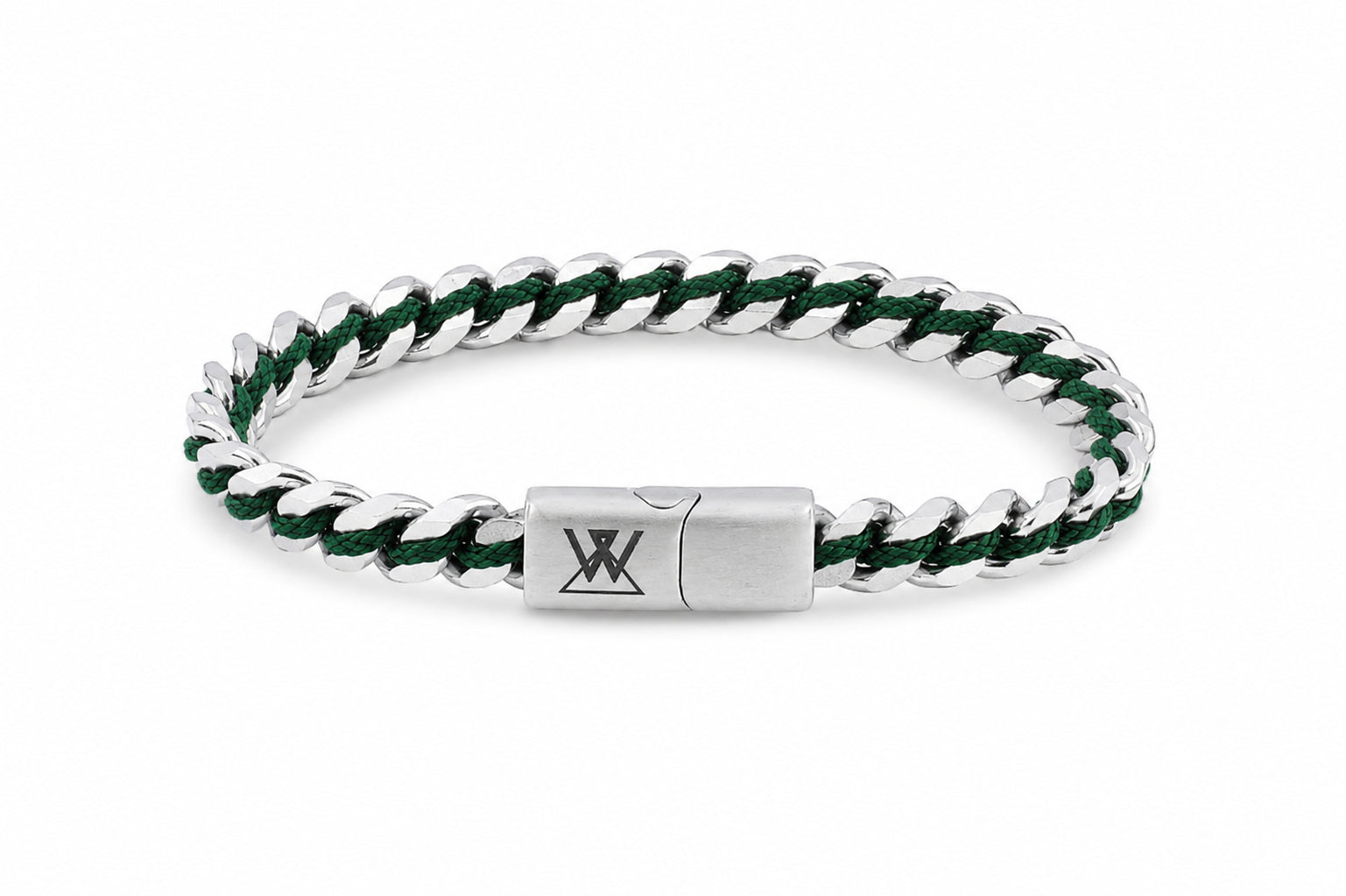 stalen armband heren donkergroen