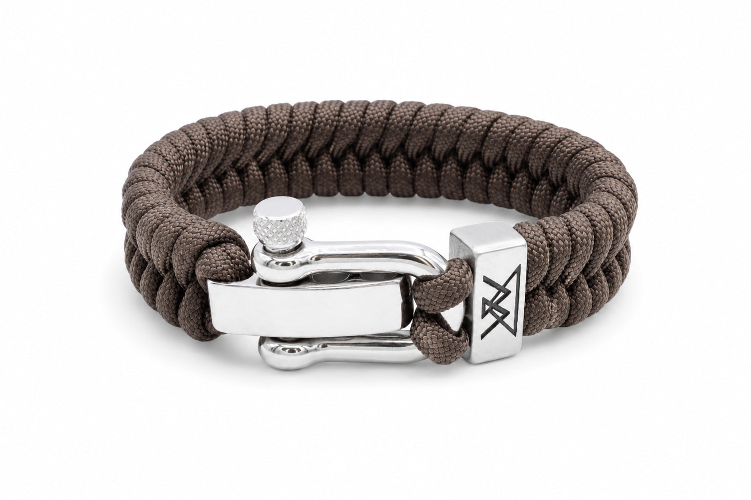 bruin touw armband heren