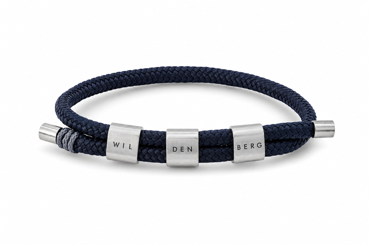 touw heren armband blauw
