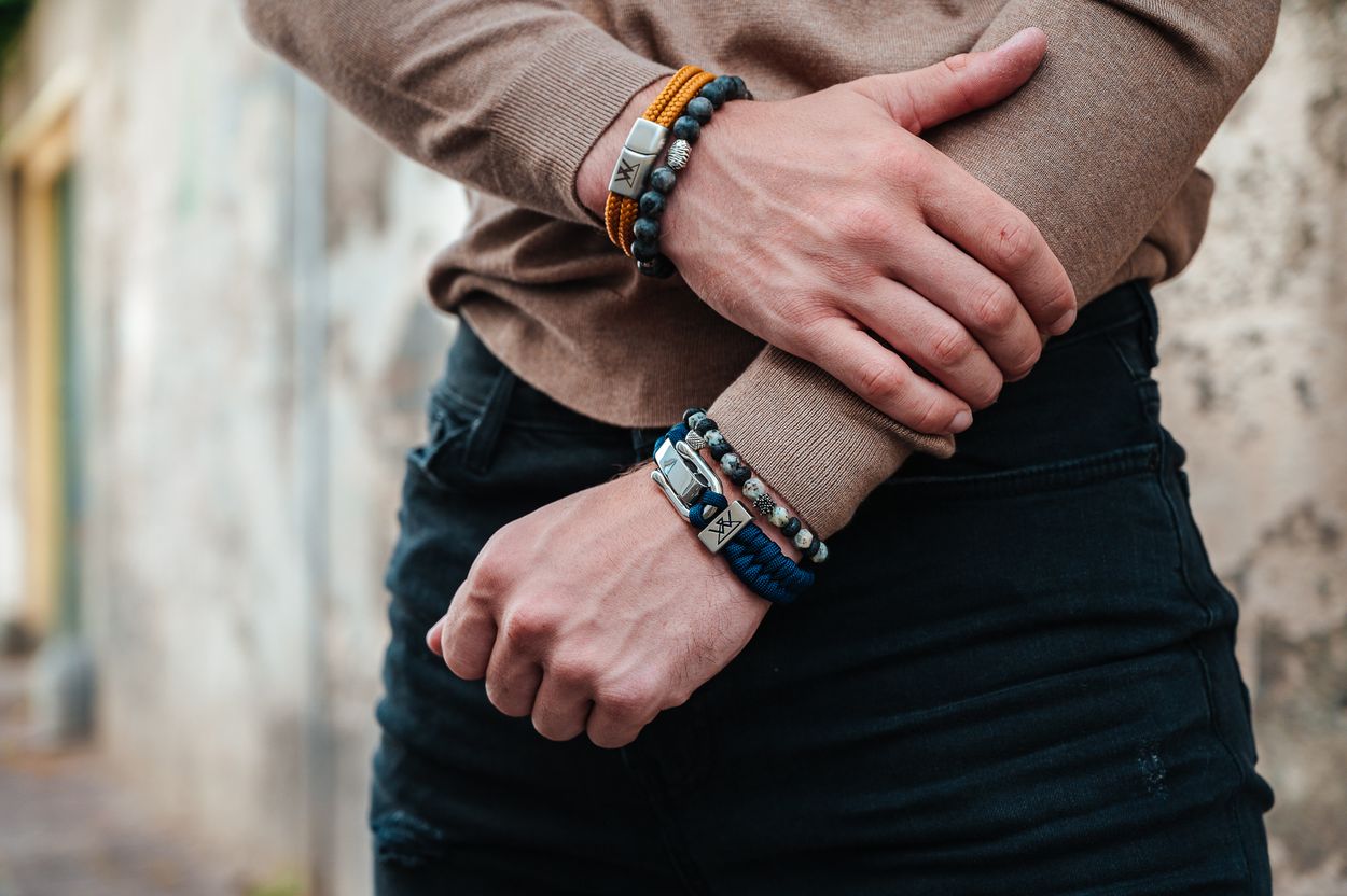 Stoere brede armbanden voor mannen