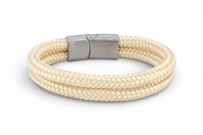 Touw armband 12mm - Caesar collectie | Editie zilver