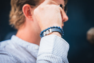 Leren armband 10mm - Zeus collectie