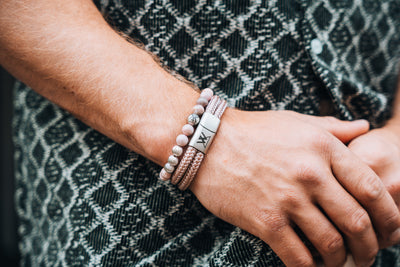 Touw armband 12mm - Caesar collectie | Editie zilver
