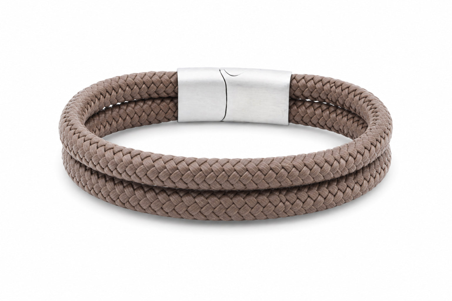 bruine heren armband touw