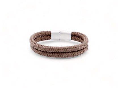 bruine heren armband touw