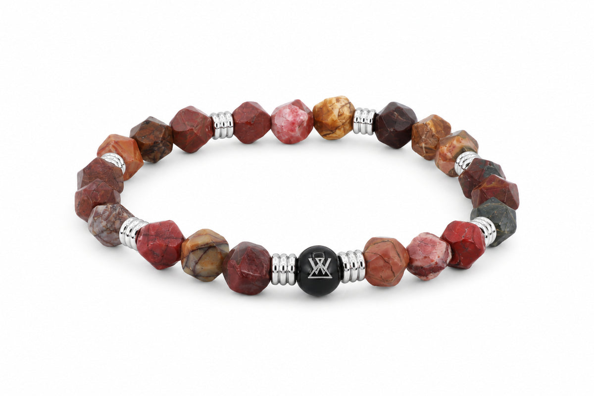 kralen heren armband bruin