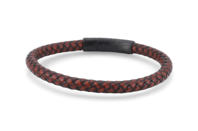 Leren armband 6mm - Civilis | Donkerbruin