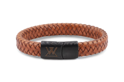 Leren armband 12mm - With collectie