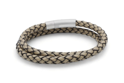 leren armband heren grijs