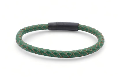 leren armband heren groen