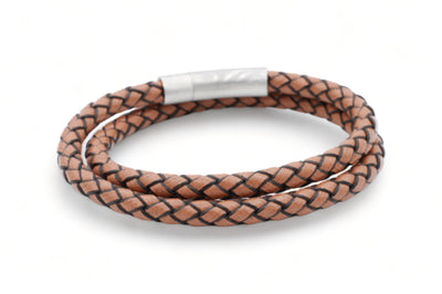 leren armband heren lichtbruin