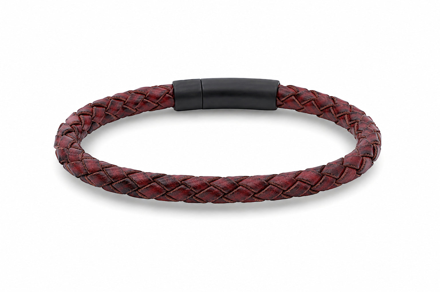 leren armband heren roodbruin