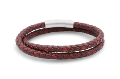 Leren armband 12mm - Civilis collectie