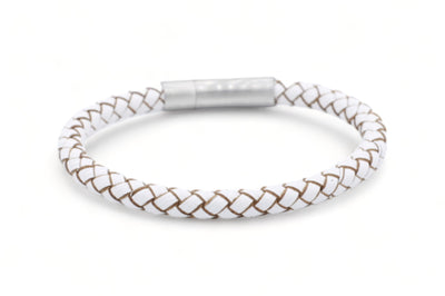 leren armband heren wit