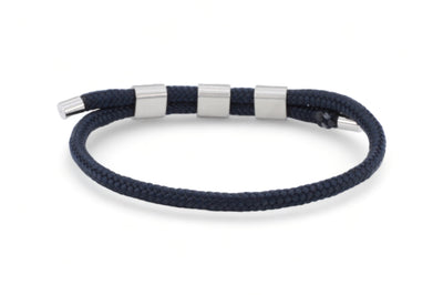 touw heren armband blauw