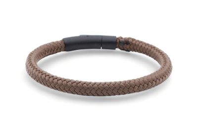 Touw armband 6mm - Ruyter | Bruin