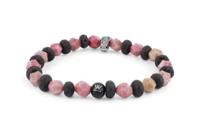 kralen armband heren roze